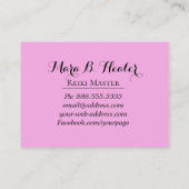 *~* Reiki Energy Healer Practitioner of Master Visitekaartje (Achterkant)