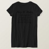 ** Reiki Energy Healer Practitioner of Meester T-shirt (Design achterkant)