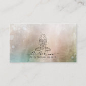 Reiki Energy Healer Serene Abstract Watercolor Visitekaartje (Voorkant)