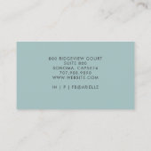 Reiki Energy Healer Serene Abstract Watercolor Visitekaartje (Achterkant)