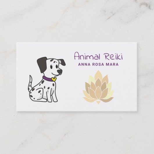 *~* Reiki Energy Healing Animal Communicator Visitekaartje (Voorkant)