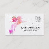 *~* Reiki Energy Healing Equestrian Horse Visitekaartje (Voorkant)