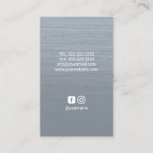 Reiki Energy Healing Hands Dusty Blue Therapist Bu Visitekaartje (Achterkant)