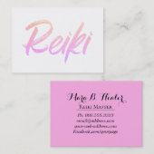 *~* Reiki Energy Healing Practitioner of Master Visitekaartje (Voorkant / Achterkant)