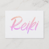 *~* Reiki Energy Healing Practitioner of Master Visitekaartje (Voorkant)
