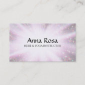 *~* Reiki Energy Healing Rainbow Sparkles Visitekaartje (Voorkant)