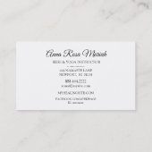 ** Reiki Energy Healing Rays Bursts Sparkle Visitekaartje (Achterkant)