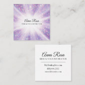 *~* Reiki Energy Healing Rays Light Worker Vierkante Visitekaartje (Voorkant / Achterkant)