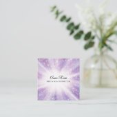 *~* Reiki Energy Healing Rays Light Worker Vierkante Visitekaartje (Staand voorkant)