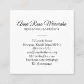 *~* Reiki Energy Healing Rays Light Worker Vierkante Visitekaartje (Achterkant)