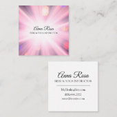 *~* Reiki Energy Healing Rays Light Worker Vierkante Visitekaartje (Voorkant / Achterkant)