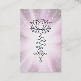 *~* Reiki Energy Healing Sparkle Rays Lotus Visitekaartje