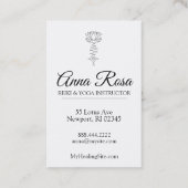 *~* Reiki Energy Healing Sparkle Rays Lotus Visitekaartje (Achterkant)