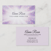 *~* Reiki Energy Healing Sparkle Rays Visitekaartje (Voorkant / Achterkant)
