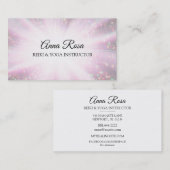 *~* Reiki Energy Healing Sparkle Rays Visitekaartje (Voorkant / Achterkant)