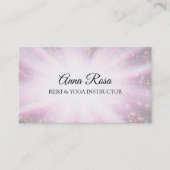 *~* Reiki Energy Healing Sparkle Rays Visitekaartje (Voorkant)