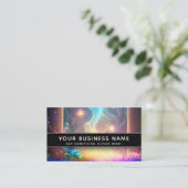 Reiki Energy Work Chakra Lichtwerker Professioneel Afsprakenkaartje (Staand voorkant)