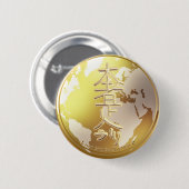 Reiki envío a distancia segundo nivel Símbolo  Ronde Button 5,7 Cm (Voorkant /achterkant)