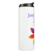 Reiki Flower T-shirt Thermosbeker (Gedraaid links)