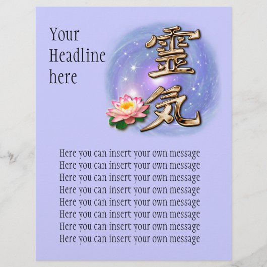 Reiki Flyer (Voorkant)