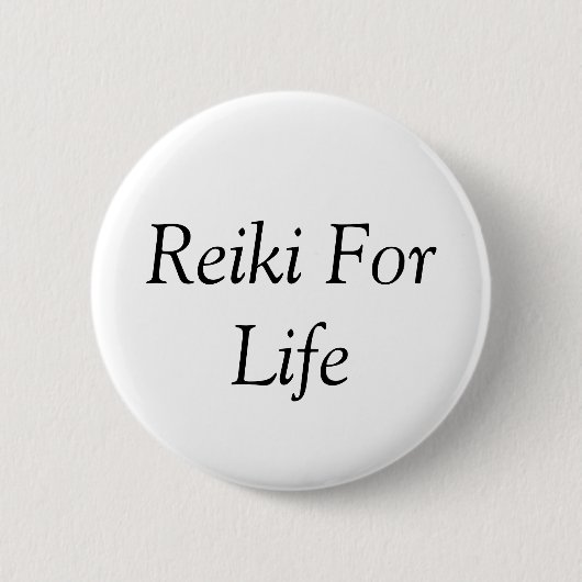 Reiki for Life Ronde Button 5,7 Cm (Voorkant)