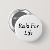 Reiki for Life Ronde Button 5,7 Cm (Voorkant /achterkant)