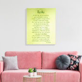 Reiki gedicht kunst canvas afdruk (Insitu (Woonkamer))