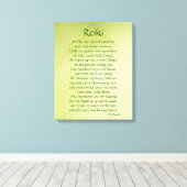 Reiki gedicht kunst canvas afdruk (Insitu (Houten vloer))