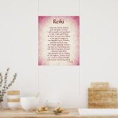 "Reiki" gedicht poster (Keuken)