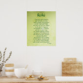 "Reiki" gedicht poster (Keuken)