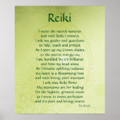 "Reiki" gedicht poster (Voorkant)