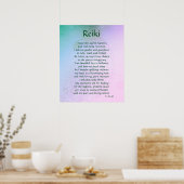"Reiki" gedicht poster (Keuken)