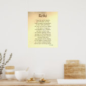 "Reiki" gedicht poster (Keuken)