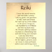 "Reiki" gedicht poster (Voorkant)