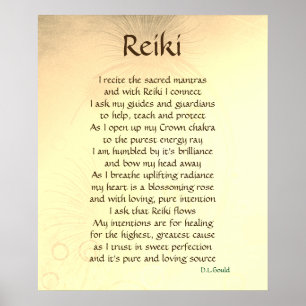 "Reiki" gedicht poster