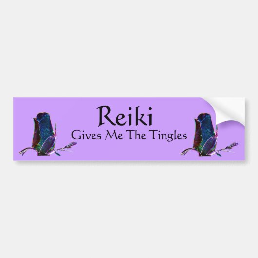Reiki geeft me de tingles bumpersticker (Voorkant)