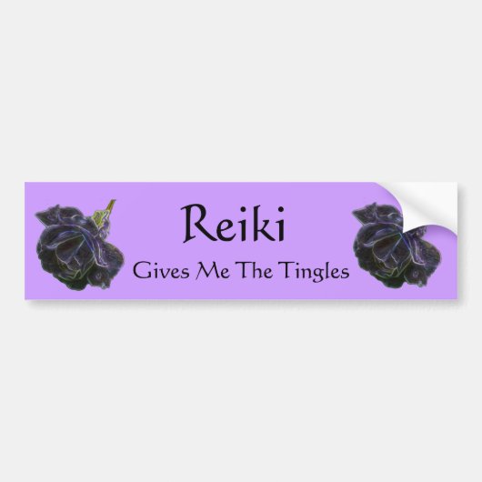 Reiki geeft me de tintelingen Roos Bumpersticker (Voorkant)