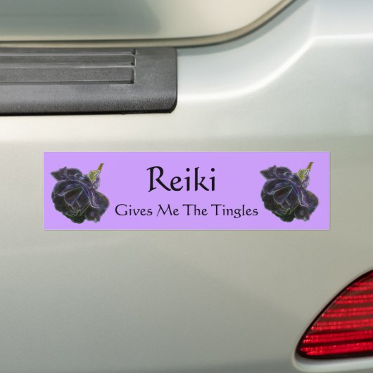 Reiki geeft me het Tingles Roos Bumpersticker (Op auto)