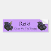 Reiki geeft me het Tingles Roos Bumpersticker (Voorkant)