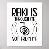 Reiki Gift Idea | Reiki Master Yoga Meditating Poster (Voorkant)