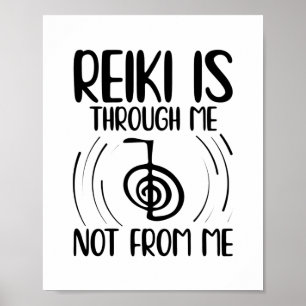 Reiki Gift Idea   Reiki Master Yoga Meditating Poster