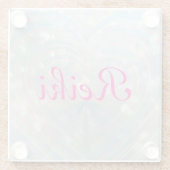 Reiki Glazen Onderzetter (Achterkant)