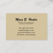 *~* Reiki Gold Foil Hands Healing Radiating Visitekaartje (Achterkant)