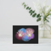 *~* Reiki Gold Foil Healing Hands Radiating Energy Visitekaartje (Staand voorkant)
