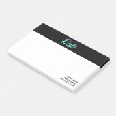 *~* Reiki Green Blue en Turquoise Iridescent Post-it® Notes (Schuin)