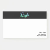 *~* Reiki Green Blue en Turquoise Iridescent Post-it® Notes (Voorkant)