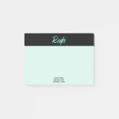 *~* Reiki Green Blue en Turquoise Iridescent Post-it® Notes (Voorkant)