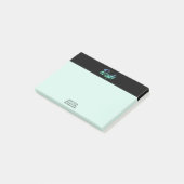 *~* Reiki Green Blue en Turquoise Iridescent Post-it® Notes (Schuin)