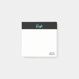 *~* Reiki Green Turquoise Blue & Iridescent Post-it® Notes