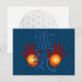 Reiki Hands Briefkaart (Voorkant / Achterkant)